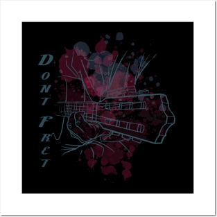 Don't Fret Guitar Lovers Guitarist guitar player gift for guitar player Posters and Art